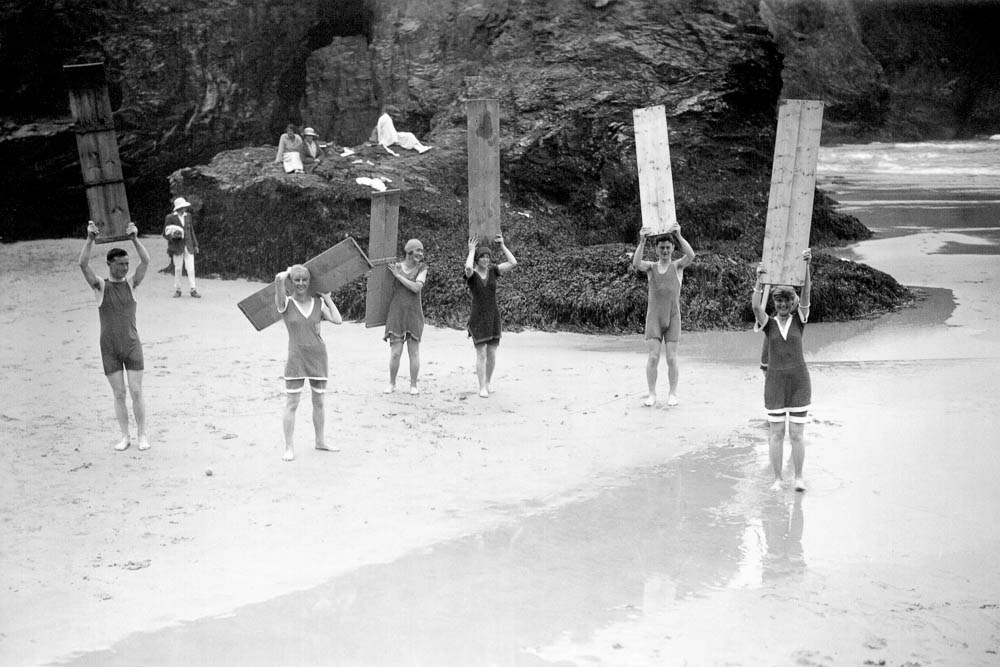 Surfers, Cornwall c1920