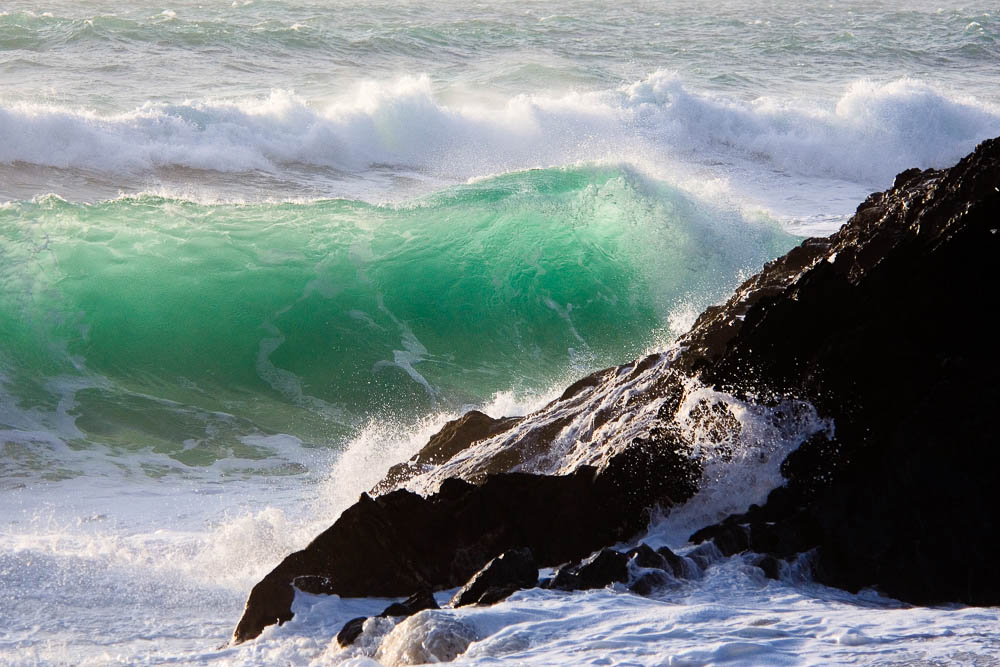 Bedruthan Steps, Breaking Wave