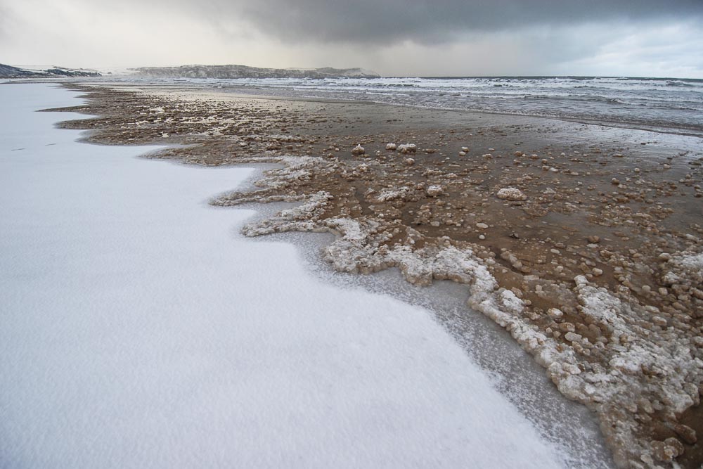 Beach Snow Melt