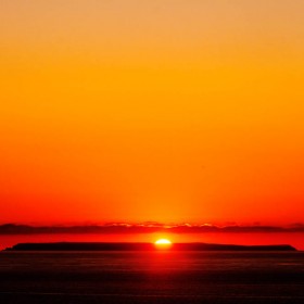 Sunset over Lundy