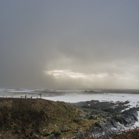 wild woolacombe stormy sea