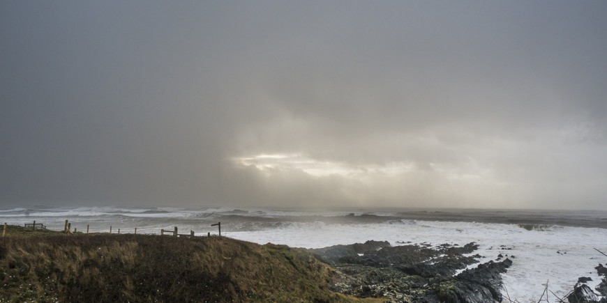 wild woolacombe stormy sea