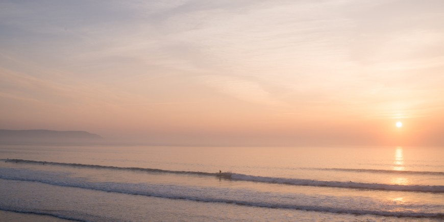 sunset surfer